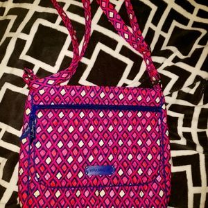 VERA BRADLEY mailbag pink diamonds NWOT